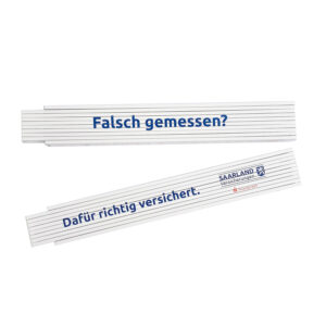 Zollstock 2m " Falsch gemessen? Dafür richtig versichert."