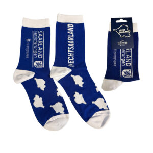 Socken blau mit Jacquardeinwebung Gr. 43-46