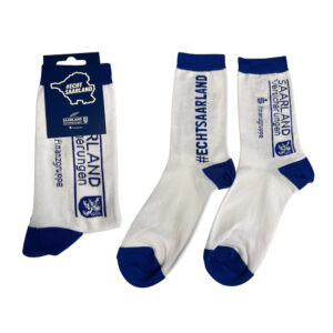 Socken wei&szlig; mit Jacquardeinwebung Gr. 43-46